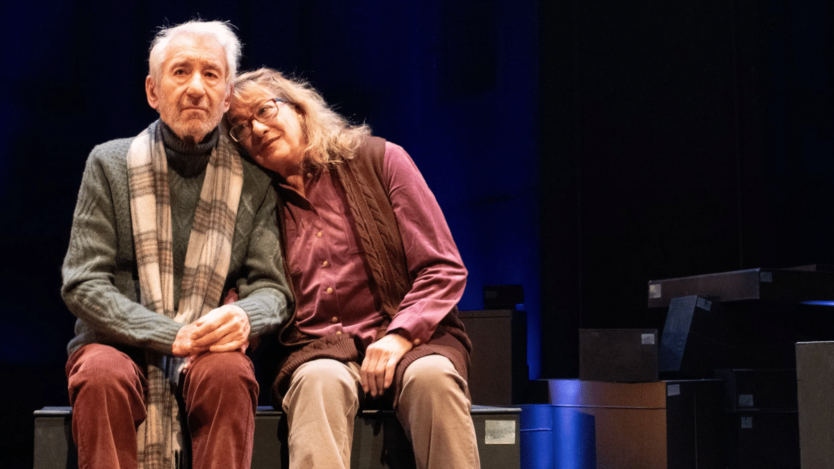 José Sacristán y Ana Marzoa en una escena de 'La colección', de Juan Mayorga.