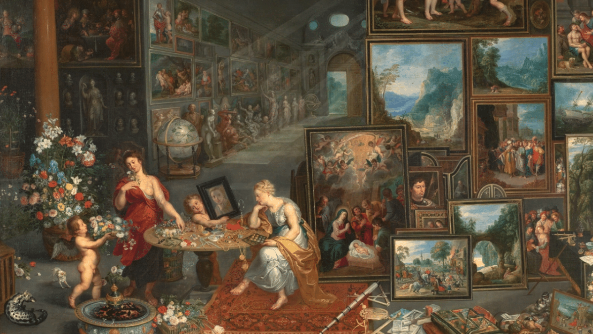 La Vista y el Olfato, de Jan Brueghel el Viejo, Hendrick van Balen, Frans Francken II y otros.