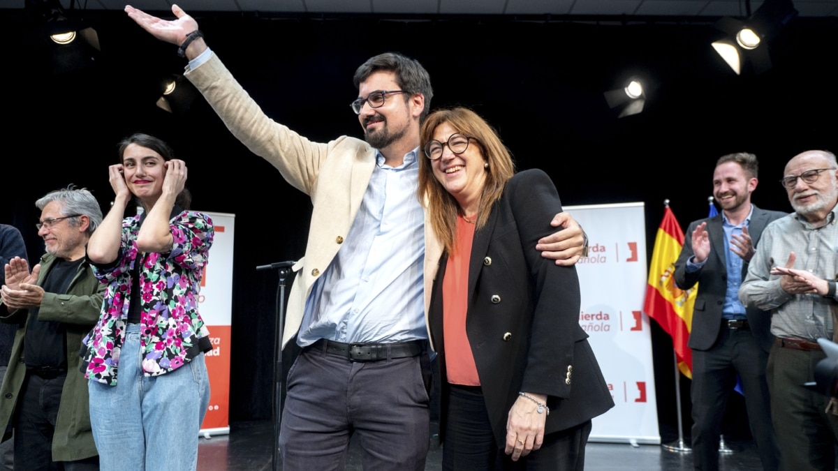 El líder de Izquierda Española, Guillermo del Valle, y la exportavoz socialista y miembro de Izquierda Española, Soraya Rodríguez