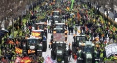 Por dónde llegarán a Madrid este domingo las cinco columnas de tractores