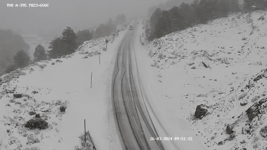 Nevadas en Puerto de la Mora