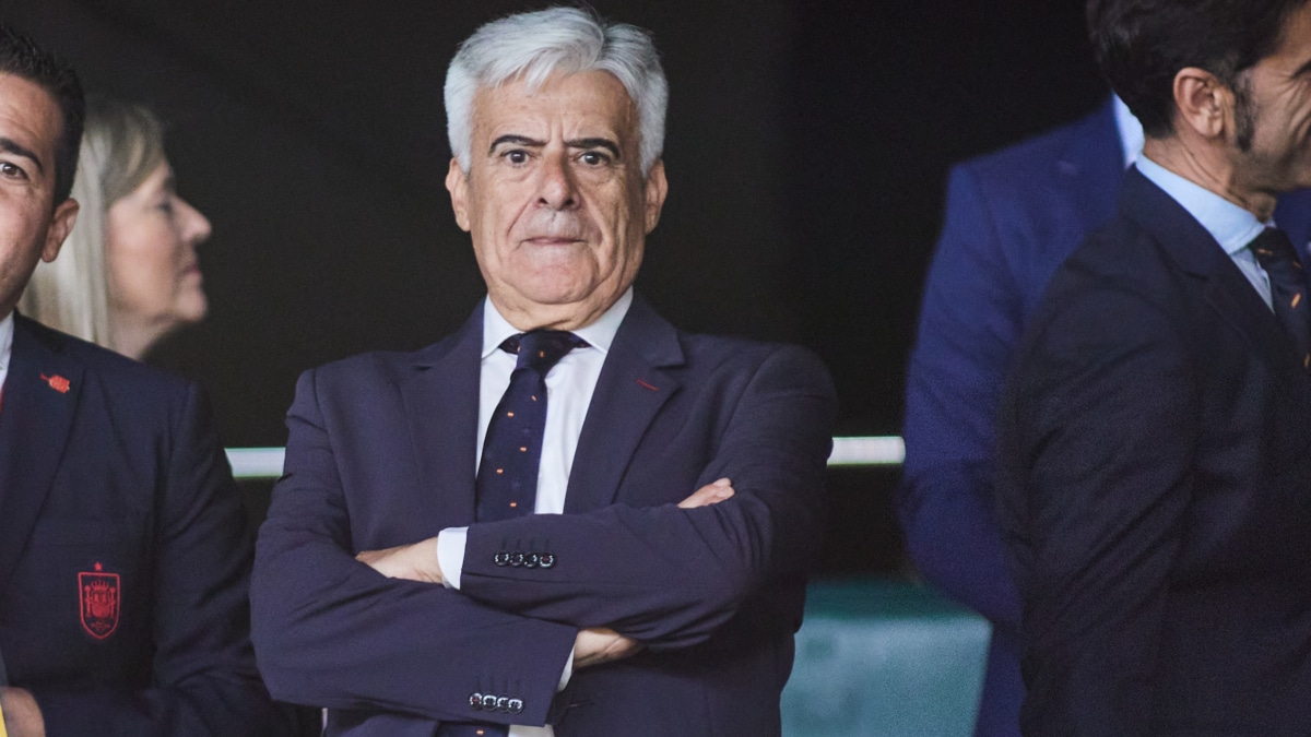 El presidente en funciones de la RFEF, Pedro Rocha