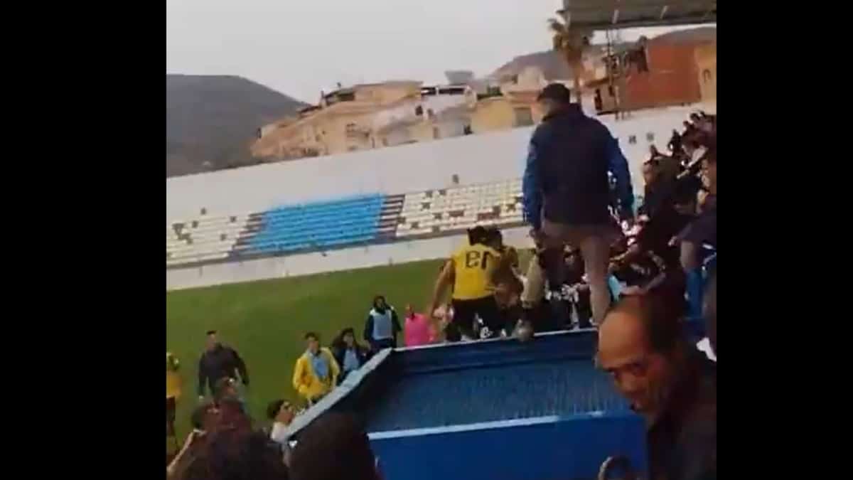 Pelea entre aficionados del CF Motril e integrantes del Atlético Melilla