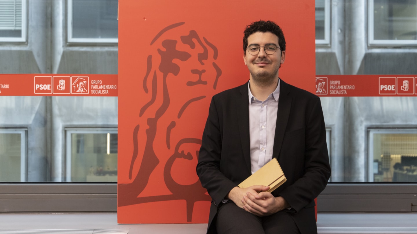 Pepe Mercadal, diputado nacional del PSOE por Baleares, en una sala del Congreso de los Diputados.