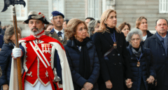La reina Sofía, de procesión por las calles de Madrid, protagonista del Viernes Santo