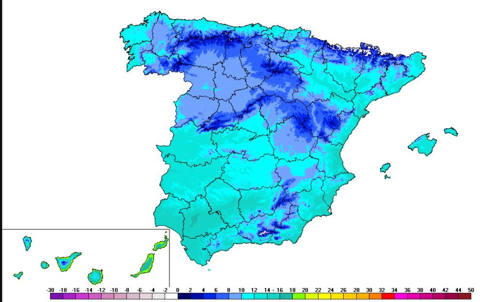 Las temperaturas en Semana Santa, comparativa