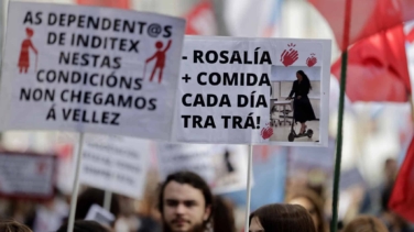 Las dependientas de Inditex salen a la calle para cobrar la antigüedad