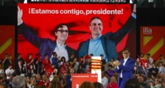 Sánchez roba el plano a los candidatos del 12M en el arranque de la campaña catalana