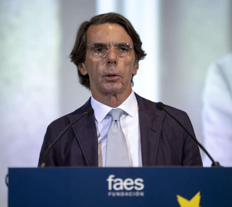 Aznar se opone al reconocimiento de Palestina: "Es un Estado que no existe y solo beneficia a Irán"