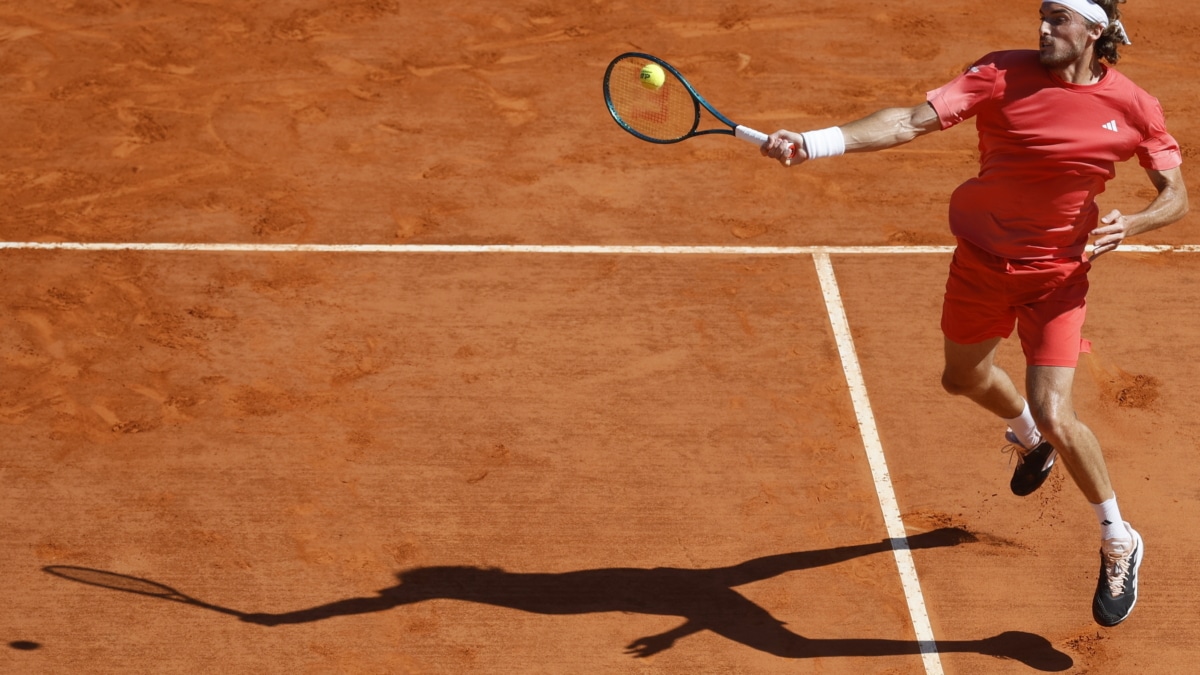 Stefanos Tsitsipas durante la final del Masters de Montecarlo