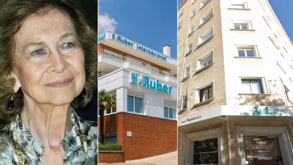 La reina Sofía se recupera de su infección urinaria en el Hospital Ruber Internacional  de Quirónsalud