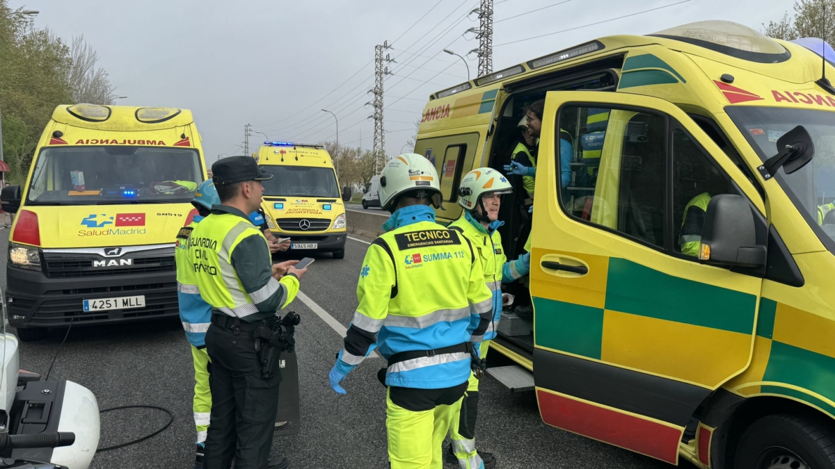 Accidente de tráfico en Leganés.