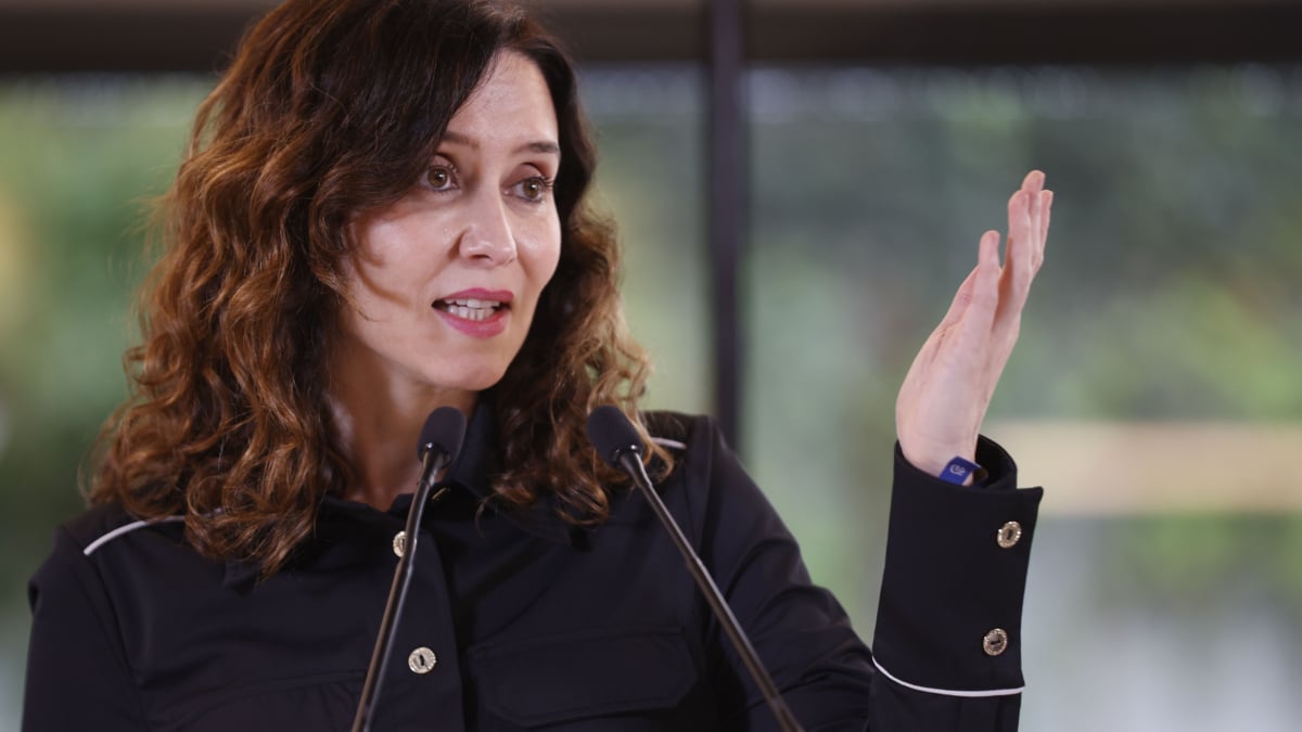 La presidenta de la Comunidad de Madrid, Isabel Díaz Ayuso, este martes en Bilbao