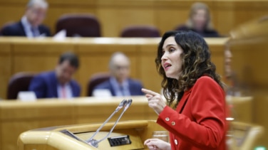 Ayuso, en el Senado: "Cataluña, señor Aragonès, es de todos los españoles"