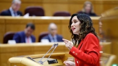 Ayuso, en el Senado: "Cataluña, señor Aragonès, es de todos los españoles"