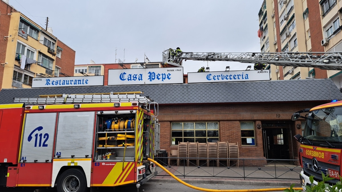 Incendio en el restaurante Casa Pepe.
