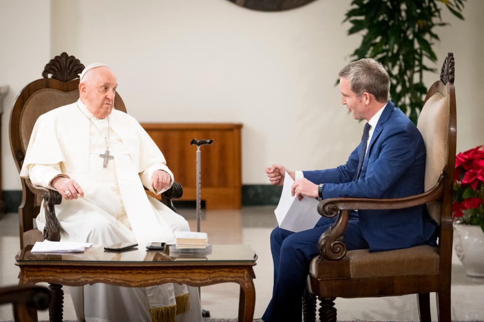 El Papa Francisco con  Javier Martínez-Brocal.