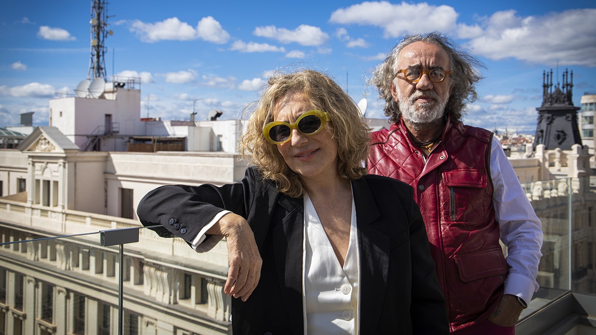 María Monsonís y Teo Carralda, las dos mitades de Cómplices, el pasado jueves en Madrid.