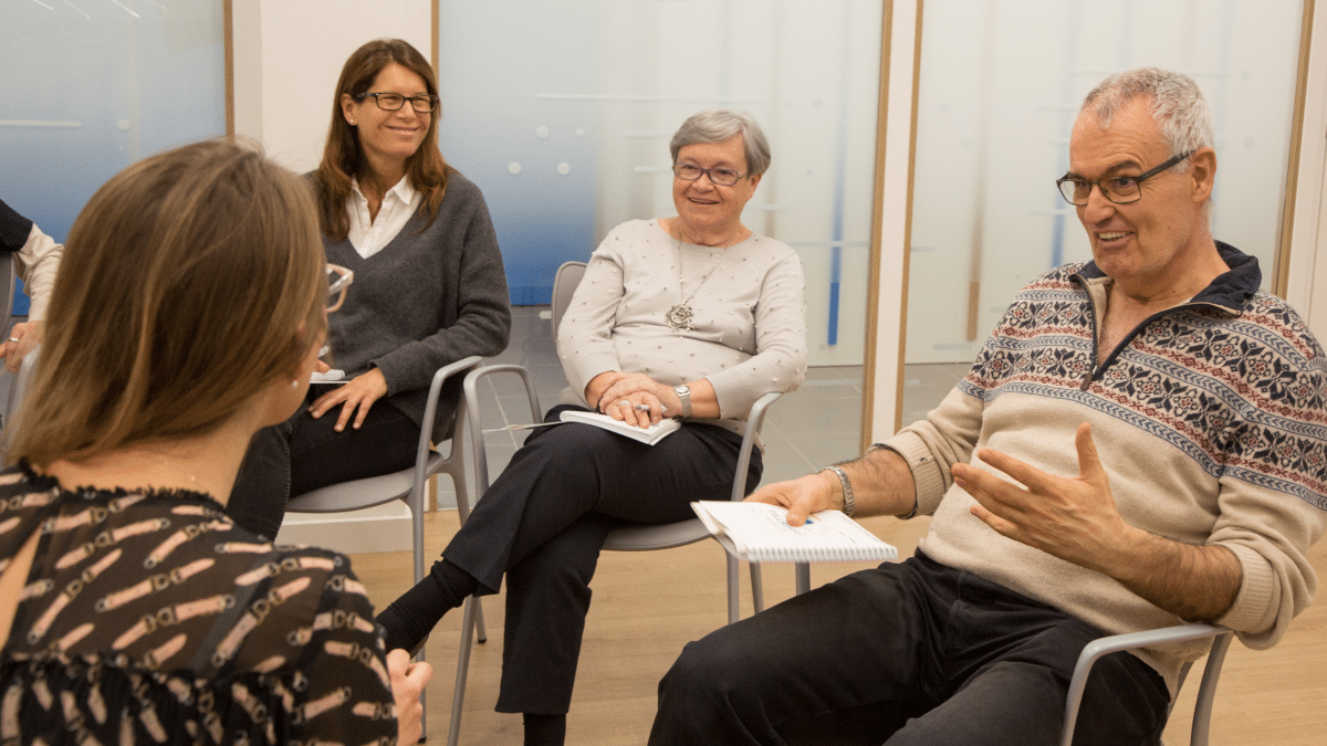 Participantes en un taller de la Escuela de Cuidadores de la Fundación "la Caixa".