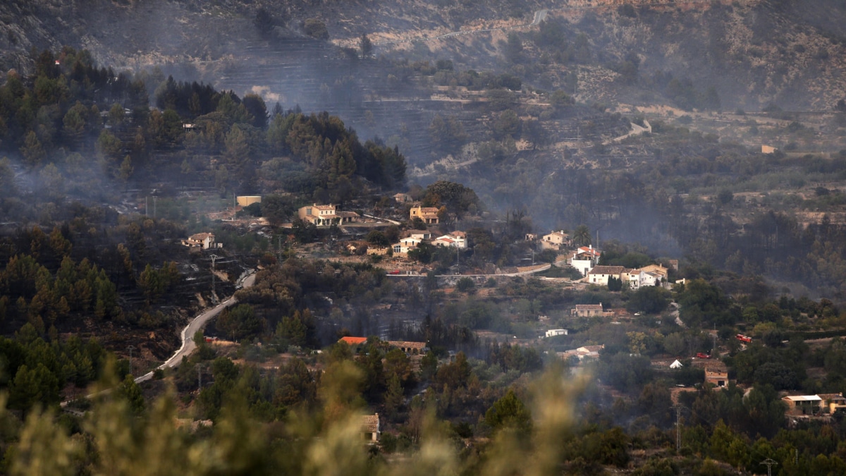 Una de las zonas afectas por el incendio