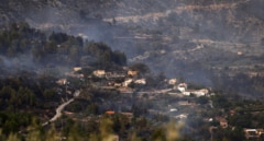 800 hectáreas quemadas en el incendio de Tárbena (Alicante)