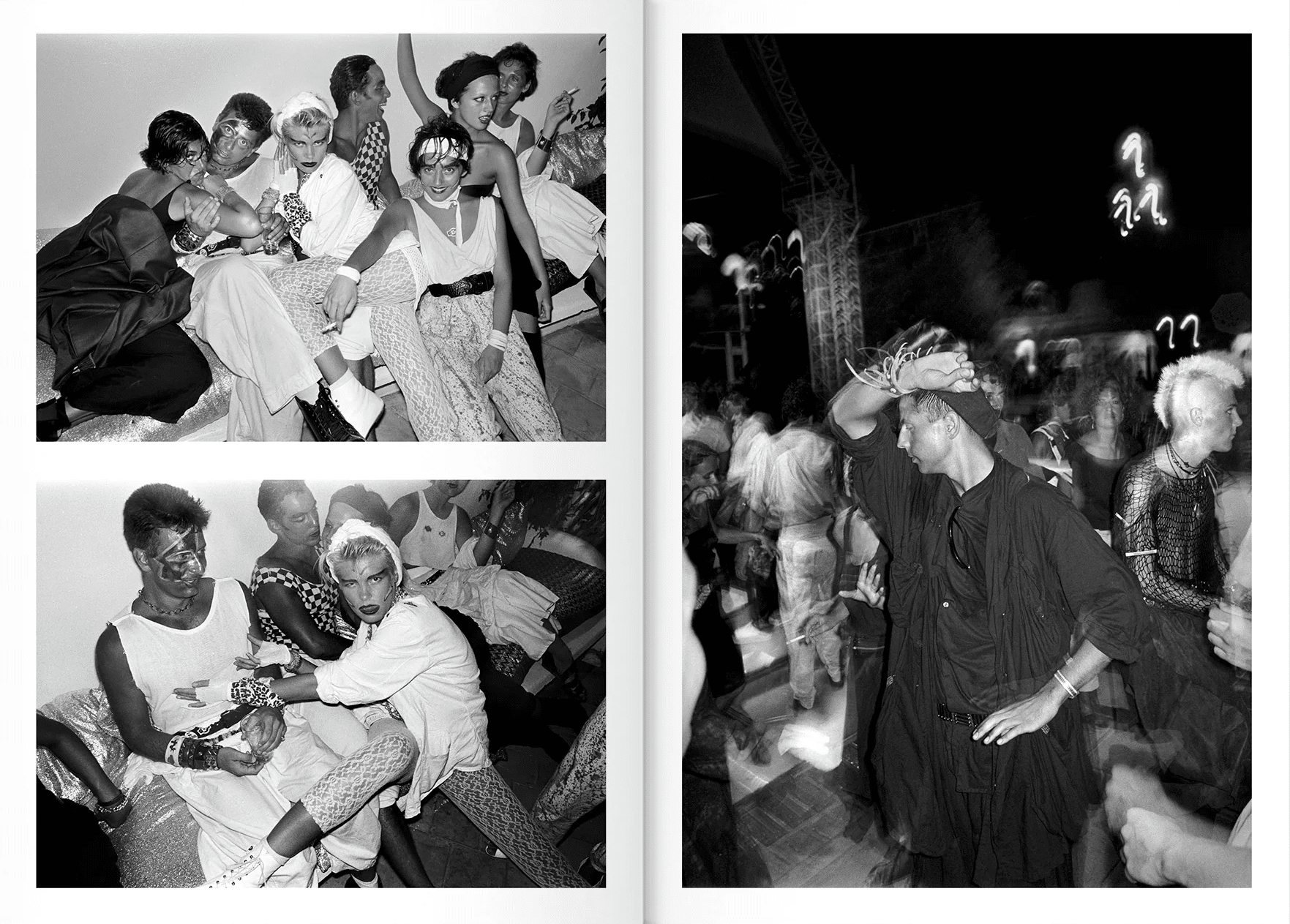 Fotografías de Derek Ridgers incluidas en 'Ku, Ibiza 1984'