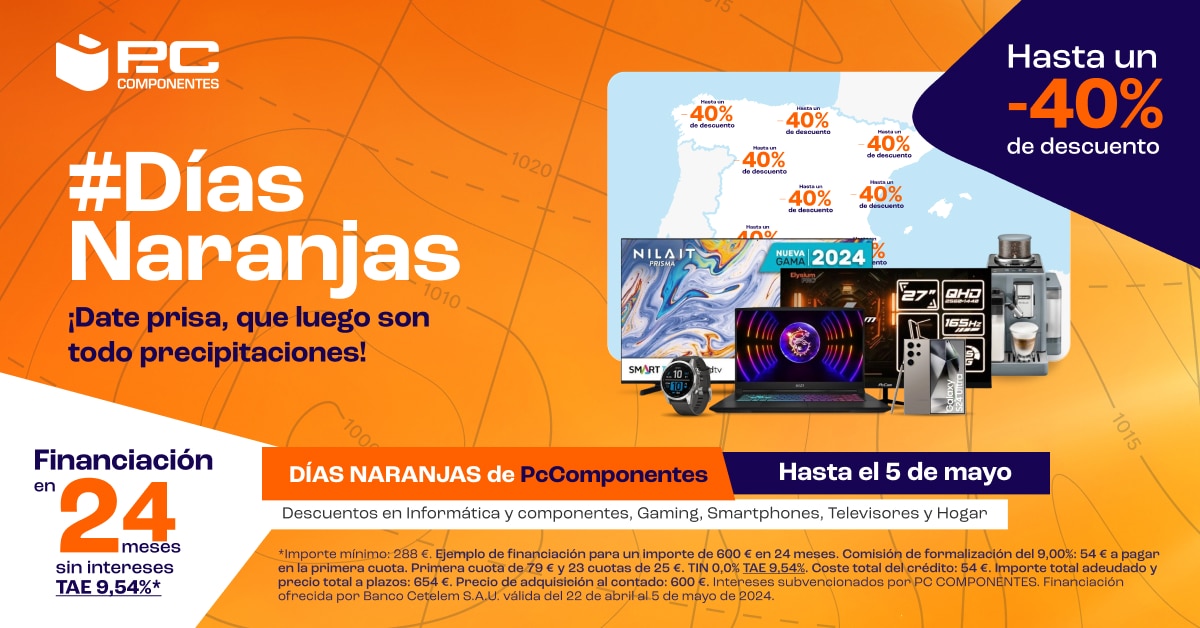 PcComponentes descuentos de los Días Naranjas