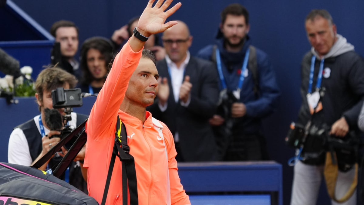 Rafa Nadal se despide del Godó.