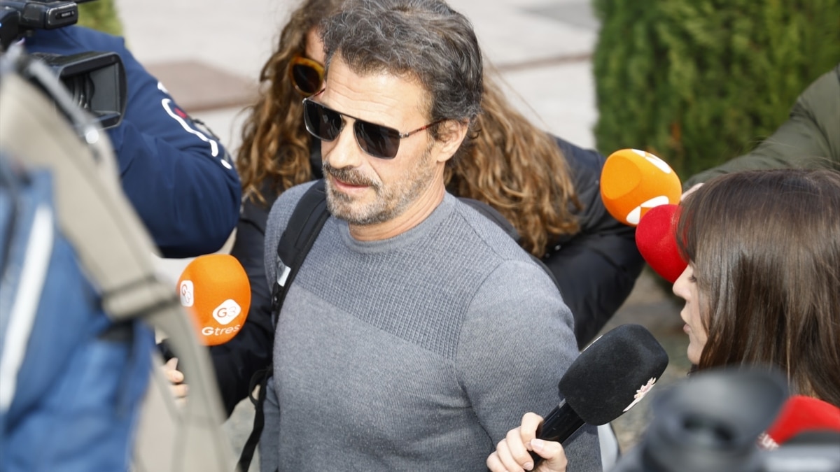 Rodolfo Sancho a la salida de los juzgados, el pasado mes de febrero en Alcobendas (Madrid).