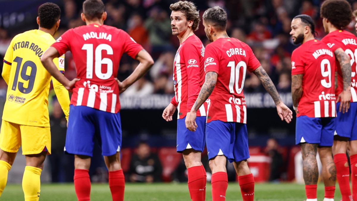 Antoine Griezmann, del Atlético de Madrid, en LaLiga frente al FC Barcelona