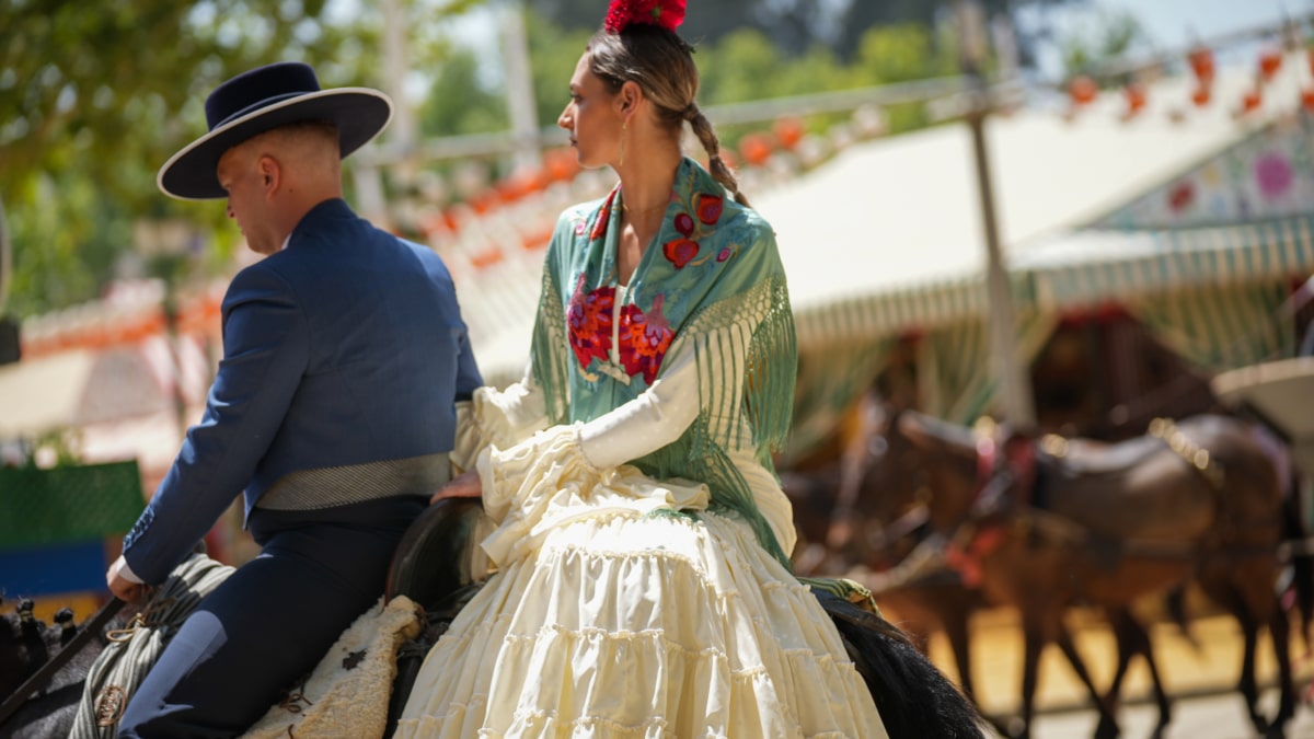 Ambiente en el real de la Feria de Abril de Sevilla.