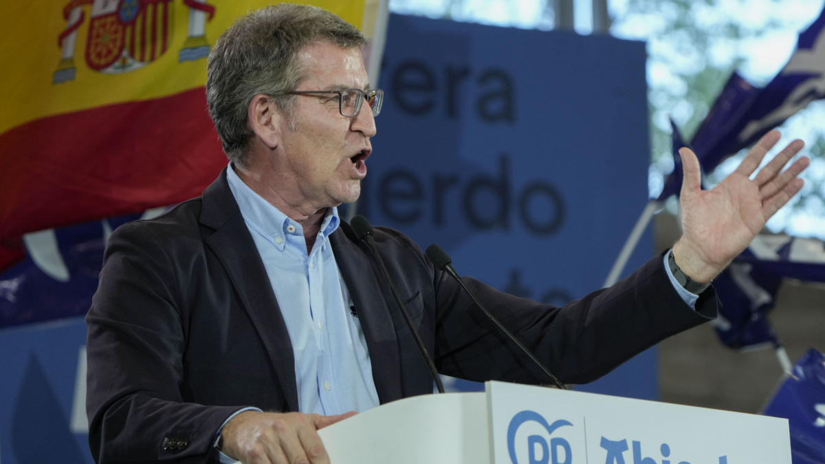 El presidente del Partido Popular, Alberto Núñez Feijóo