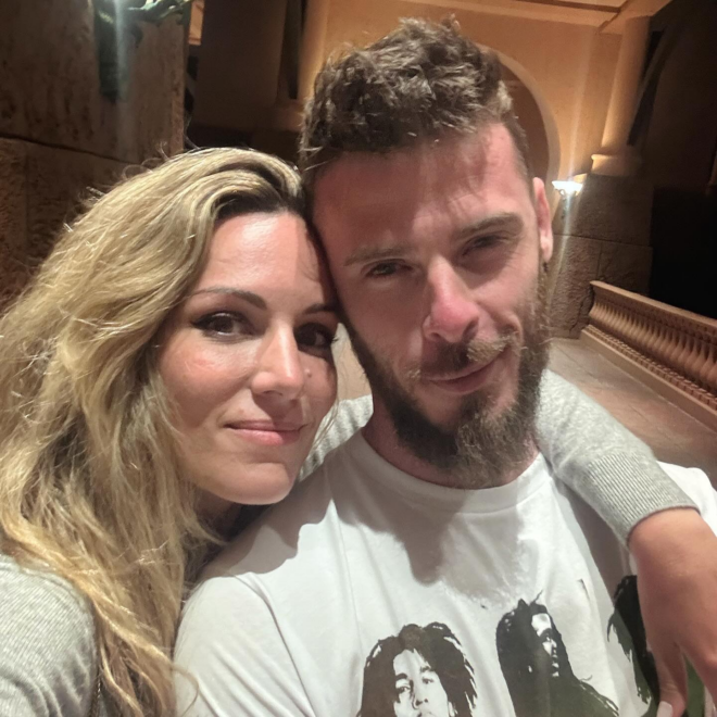 Edurne y David De Gea en una de las fotos que han compartido de sus vacaciones. 