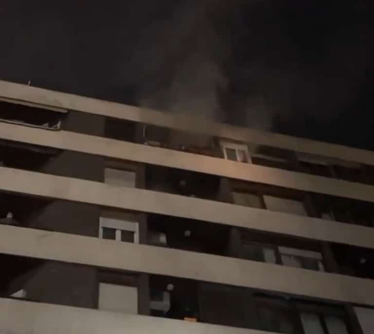 Cinco heridos leves en el incendio del edificio de Chamberí