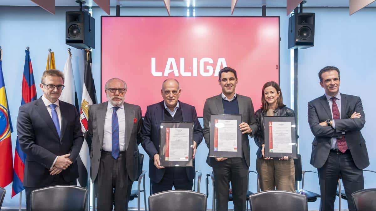 LALIGA obtiene obtiene las certificaciones de Sistemas de Gestión Antisoborno y Compliance Penal