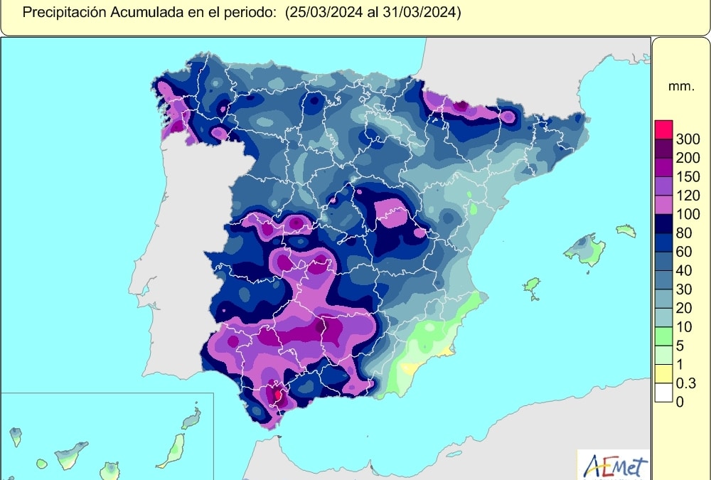 Este es el lugar de Andalucía donde más ha llovido en Semana Santa