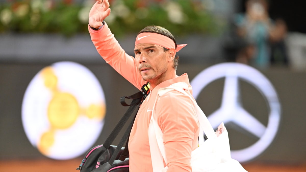 Rafa Nadal en su último partido en el Mutua Madrid Open