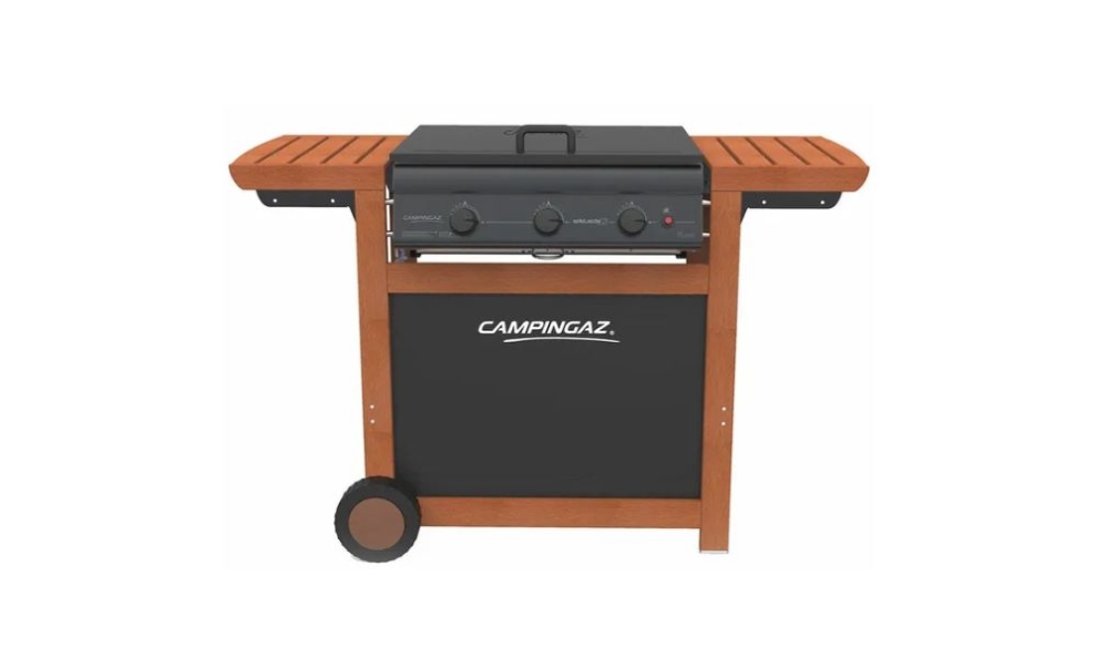 Parrilla de gas rústica