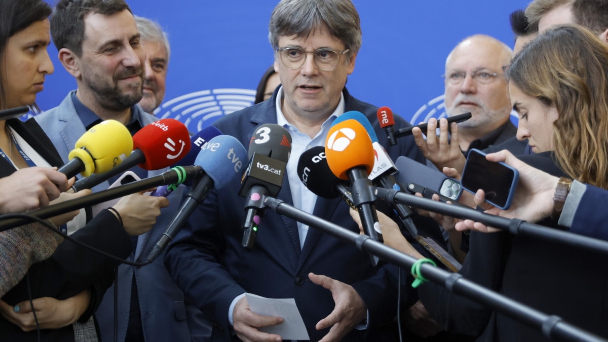 Carles Puigdemont, en el Parlamento Europeo