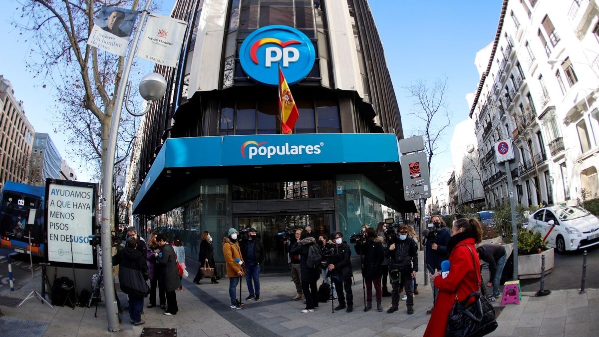 Sede del Partido Popular en la madrileña calle Génova