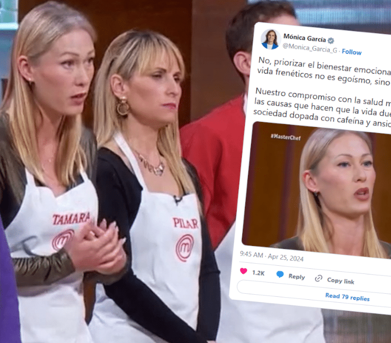 Mónica García muestra su apoyo a una concursante de 'MasterChef' por abandonar: "No queremos una sociedad dopada"