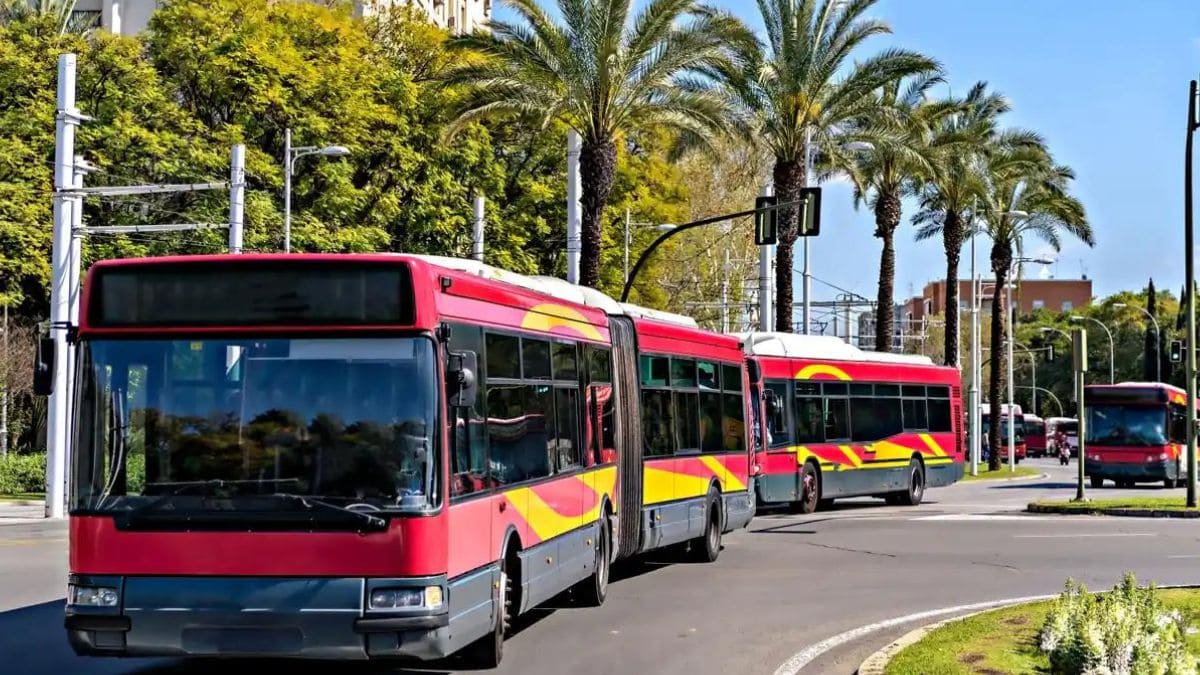 Transporte público feria de Abril