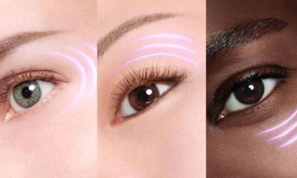 Imagen de tres contornos de ojos de mujeres
