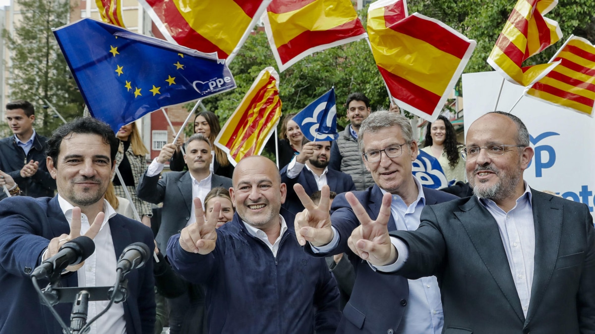 Feijóo apela a los votantes de Vox y PSC para concentrar el voto en el PP