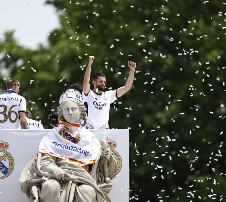Así ha sido la celebración del 36º título de liga del Real Madrid en Cibeles