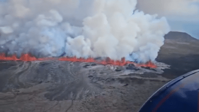 Alerta en Islandia por la erupción de un volcán