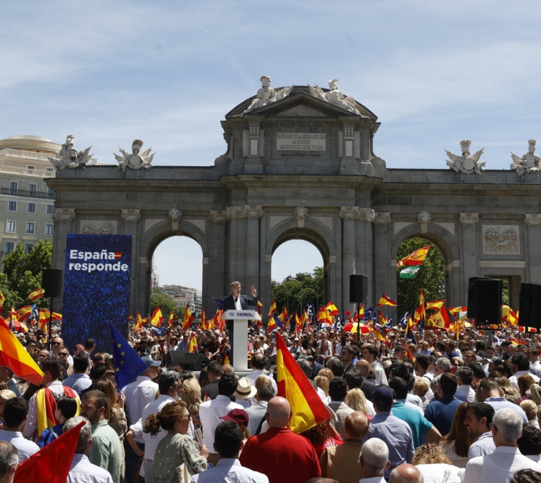 El PP limita su presencia en la manifestación del sábado contra Sánchez, capitalizada por Vox