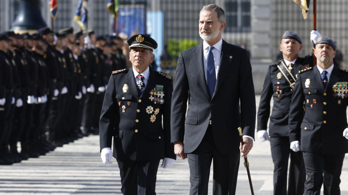 El Rey preside el acto del Bicentenario de la Policía Nacional en Madrid.