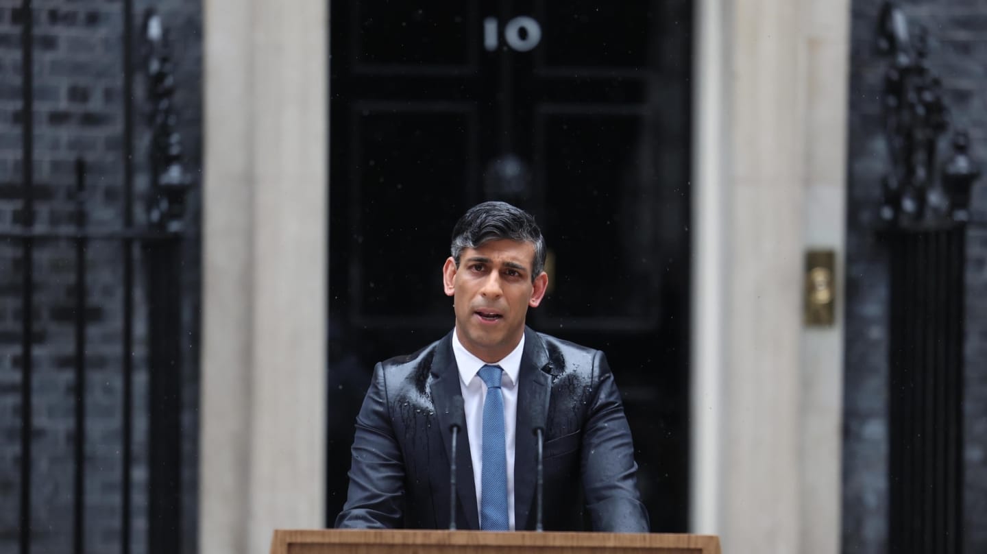 Rishi Sunak en el 10 de Downing Street.