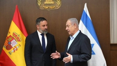 Abascal visita a Netanyahu en Jerusalén para mostrarle su apoyo: "Sánchez no representa a España"